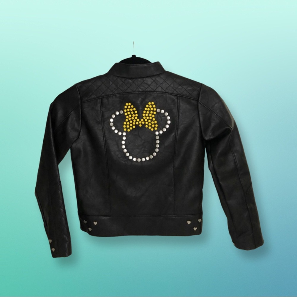 DISNEY Leather Jacket Faux leather w/ Minnie details
